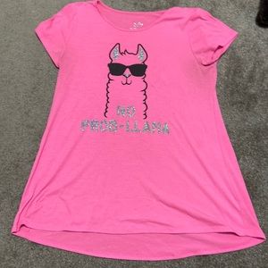 Pink llama shirt